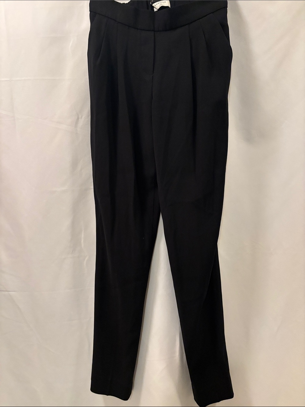 Babaton Black Elastic-Waist Trousers - 00